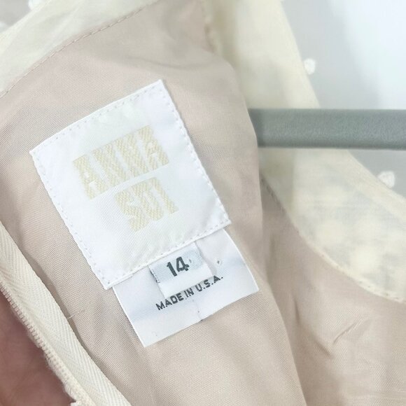 Ann Sui BHLDN Cleo Floral Lace Mini Dress - Picture 5 of 10